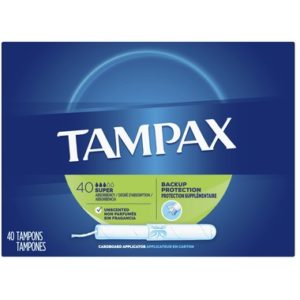 Tampax Cardboard Applicator Tampons