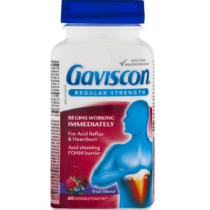 Gaviscon Regular Strength Fruit Tablets