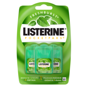 Listerine Pocketpaks Breath Strips in Fresh Burst