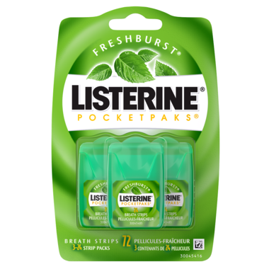 Listerine Pocketpaks Breath Strips in Fresh Burst – Click Pharmacy