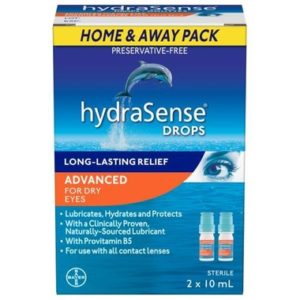 hydraSense Advanced Eye Drops For Dry Eyes Twin Pack