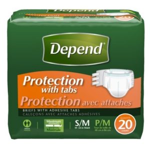 Depend Protection with Tabs Maximum Absorbency Briefs