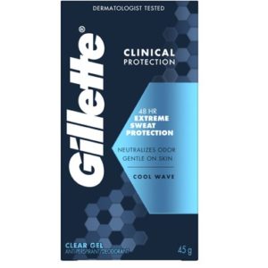 Gillette Clinical Clear Gel Cool Wave Antiperspirant Deodorant