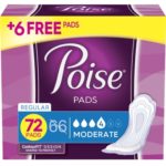 Poise Incontinence Pads Moderate Absorbency Regular