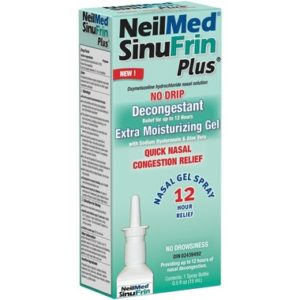 NeilMed SinuFrin Plus Oxymetazoline HCI Decongestant Moisturizing Gel