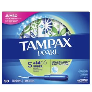 Tampax Pearl Plastic Tampons