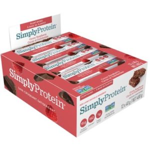 Simply Protein Bars Cocoa Raspberry Case