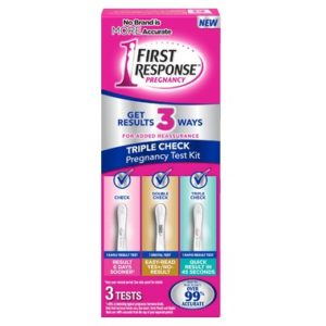 First Response Triple Check Pregnancy Test Kit