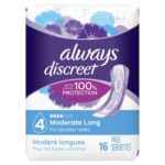 Always Discreet Moderate Long Incontinence Pads