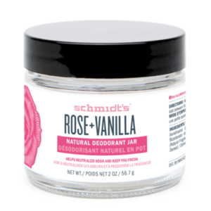 Schmidt's Naturals Rose + Vanilla Deodorant Jar