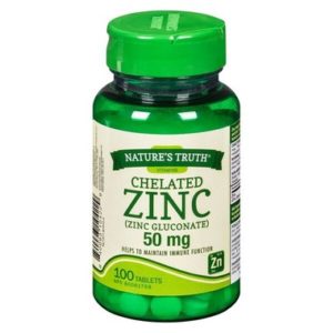 Nature's Truth Chelated Zinc Gluconate 50 mg