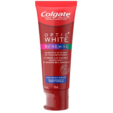 colgate optic white renewal high impact white teeth whitening toothpaste