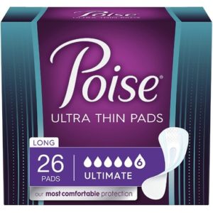 Poise Ultra Thin Incontinence Pads Ultimate Absorbency Long Length
