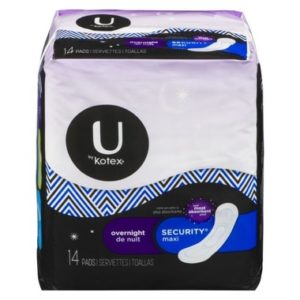 U by Kotex Security Maxi Pads Overnight