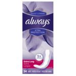 Always Xtra Protection Daily Liners Extra Long Unscented