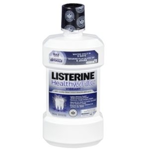 Listerine Healthy White Vibrant Anti-Cavity Rinse in Clean Mint