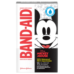 Band-Aid Brand Adhesive Bandages featuring Disney Mickey 100% Waterproof