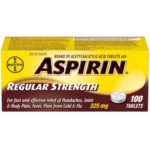 Aspirin 325mg Regular Strength Tablets Large Bottle