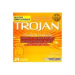 Trojan Naked Sensations Ultra Ribbed Lubricated Latex Condoms