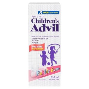 Children's Advil Suspension Dye-Free Bubble Gum