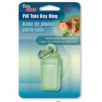 Card Health Care Plastic Key Ring Pill Tote