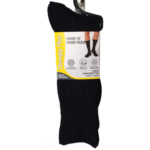 TherapyPlus Mens Diabetic Crew Socks Black