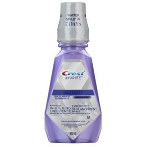 Crest 3D White Brilliance Alcohol Free Whitening Mouthwash 500 mL