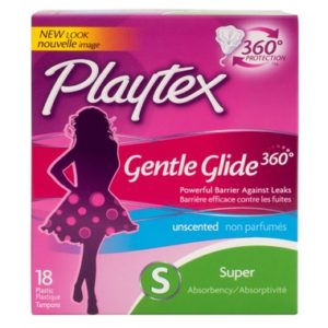 Playtex Unscented Gentle Glide Tampons