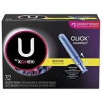 U by Kotex Click Compact Tampons Regular Absorbency