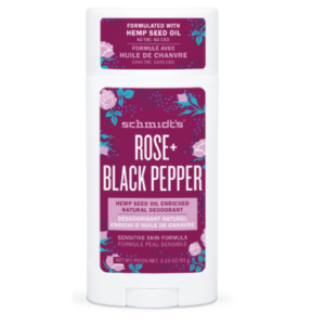 Schmidt's Rose + Black Pepper Deodorant