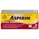 Aspirin 500 mg Extra Strength Tablets Small Bottle