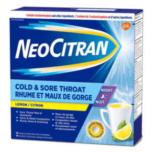 NeoCitran Cold & Sore Throat Night