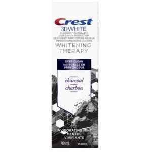 Crest 3D White Whitening Therapy Charcoal Deep Clean Fluoride Toothpaste