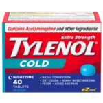 Tylenol Cold Extra Strength Nighttime eZ Tabs