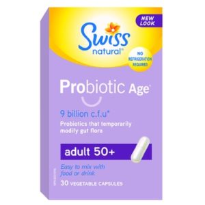 Swiss Natural Probiotic Age 9 Billion CFU Adult 50+