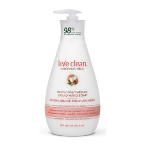 Live Clean Coconut Milk Moisturizing Liquid Hand Soap