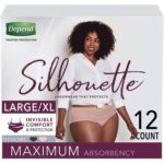 Depend Silhouette Incontinence Underwear for Women Maximum Absorbency L/XL