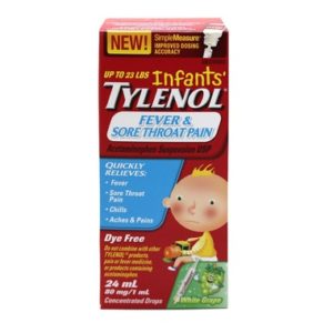 Tylenol Infants' Fever & Sore Throat Pain Suspension Drops