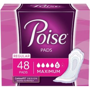 Poise Incontinence Pads Maximum Absorbency Regular