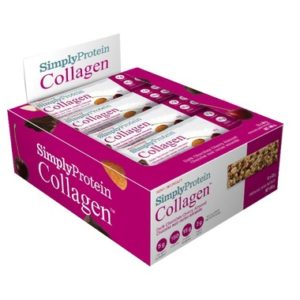 Simply Protein Collagen Bar Dark Chocolate Cherry Almond Case