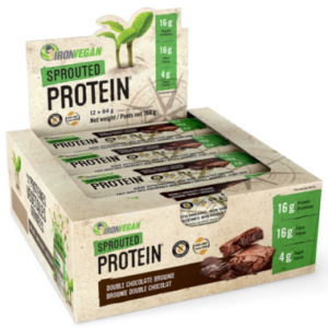 IronVegan Sprouted Protein Bars Double Chocolate Brownie