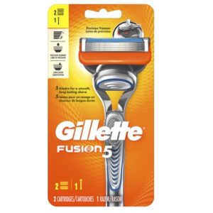 Gillette Fusion5 Men's Razor Handle + 2 Blade Refills