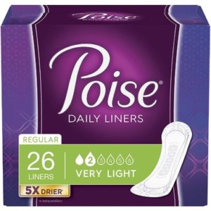 Poise Daily Incontinence Panty Liners Very Light Absorbency