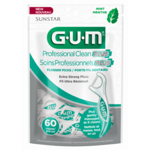 GUM Pro Clean Plus Floss Pick Mint