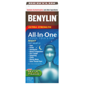 Benylin All-In-One Extra Strength Cold & Flu Nightime Syrup