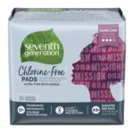 Seventh Generation Chlorine-Free Pads Ultra-Thin with Wings Super Long