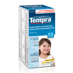 Tempra Fever & Pain Relief Syrup Banana (4-11 yrs)