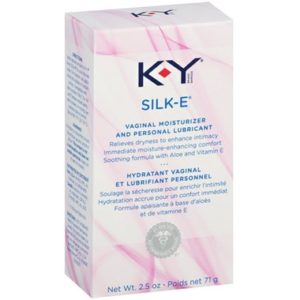 K-Y silk-e vaginal moisturizer and sexual personal lubricant