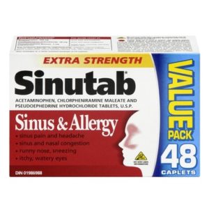 Sinutab Sinus & Allergy Extra Strength