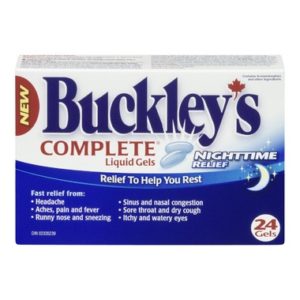 Buckley's Complete Night Time Liquid Gels